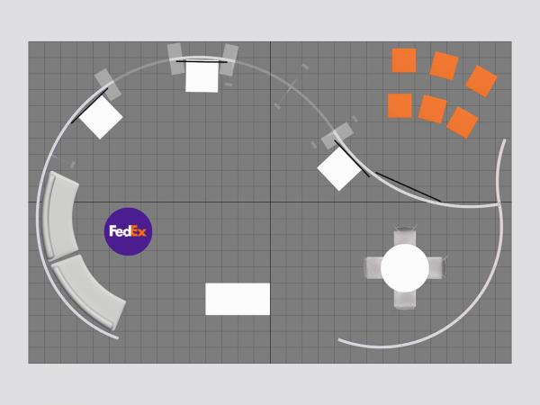 RE-9106 Rental Trade Show Island -- Plan View